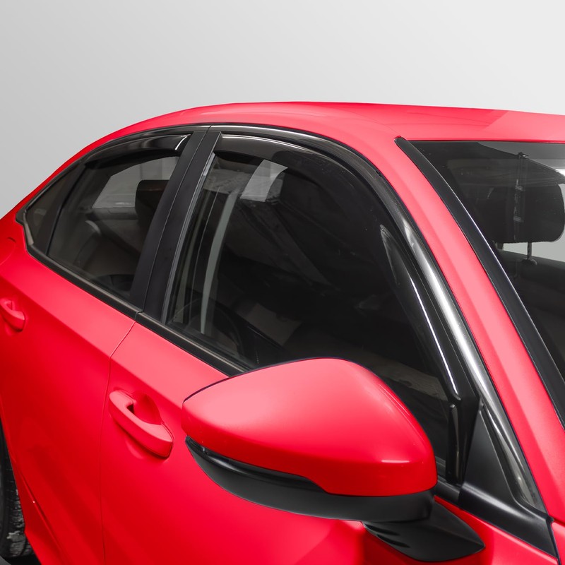 Voron Glass in-Channel Extra Durable Rain Guards for Honda Civic