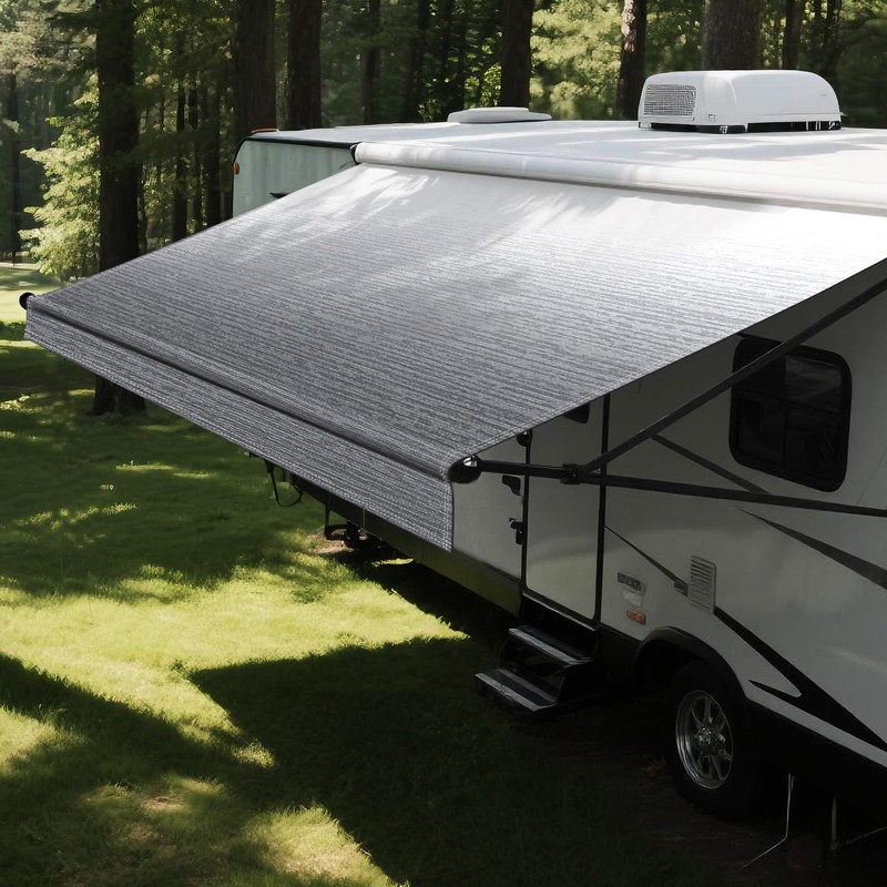 Dulepax RV Awning Fabric Replacement(16'2" Fabric) Heavy Duty 18.5 oz