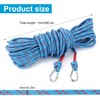 20M Polyester Washing Line Rope,10MM Heavy Duty Clothes Line with