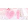 Gloveleya Pink Heart-Shaped Plush Pillow with Shimmering Heart Accents, Soft