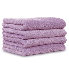 Iris Plaza 100% Cotton, Made in Japan, 1 Second Instant Absorption, Face Towels, Set of 4, Firm to the Touch and Rub Your Body, For Men, Clean With Senshu Towel, Long Pile Containing Air, Easy To Dry
