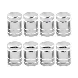KHGUZ Car Tire Valve Stem Cap Cover, 8PCS Leak-Proof Vehicle Tire Air Cap Protector, Automotive Exterior Wheel Tyre Stem Covers Accessories, Universal for SUV Truck Motorcycle (Silver)