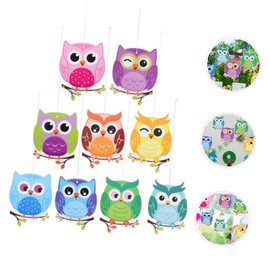 LALAFINA Owl Home Decor Set Kindergarten Classroom Ornaments Cutout Animal Paper Decorations for Parties