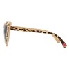 Betsey Johnson Women's Queen of Hearts Sunglasses Heartshape, Beige/Brown Leopard,