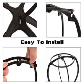 1× New Stand Stable Wig Holder Durable Folding Hat Cap Display Tool Wig Hair, Perfect for Travel and Salon Use