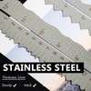 UPTTHOW Stainless Steel Metal Paper Tearing Ruler Craft Ruler for