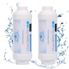 Yoption Calcium Inhibitor Filter, Outdoor Misting System Filter, for Preventing Scale Buildup and Clogging of Garden Patio Misters - 2 Pack