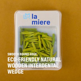 LA MIERE 100Pcs/Box Wooden Wedges, Disposable Fixing Wedge, Strong Wooden Wedges, Anatomically, Small Green 12mm