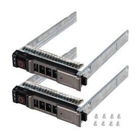 Soporte de Montaje SSD NRX7Y Caddy 0NRX7Y HDD Caddy Soporte de Disco Duro SATA SAS Bandeja Compatible con DELL PowerEdge M620 M630 M420 M520 M820 VRTX Blade Server, Paquete de 2