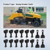 16 Pack Stump Grinder Teeth Compatible with Vermeer Yellow Jacket