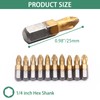 BokWin 10Pcs PH2 Anti Slip Screwdriver Bit Set,1/4 Inch Hex