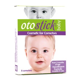 Otostick Baby | Cosmetic ear corrector | It contains 8 correctors + one protective baby cap | From 3 months of age.