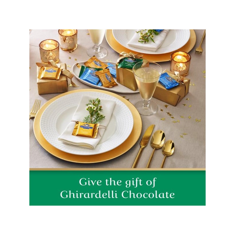 Ghirardelli Chocolate Squares Holiday Favorites 8.6 Ounces - Dark &