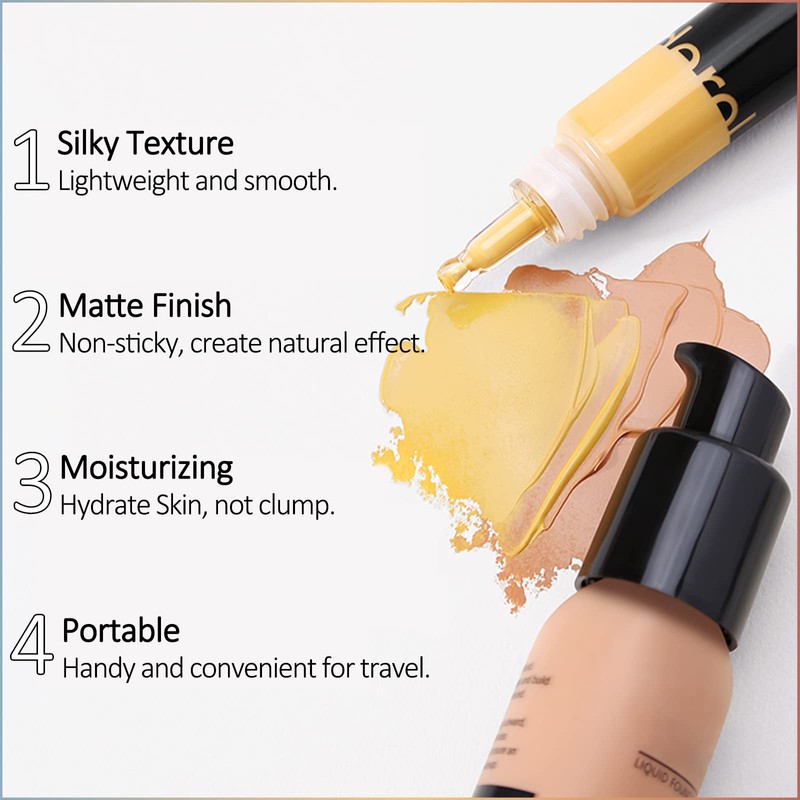 Erinde Liquid Foundation Mixing Pigment, Foundation Colour Corrector, Sweat-Proof Long