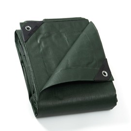GUARD SHIELD Heavy Duty Matte Green Tarp Waterproof 12x24 Feet Large UV Resistant Tarps Cover Outdoor 11mil