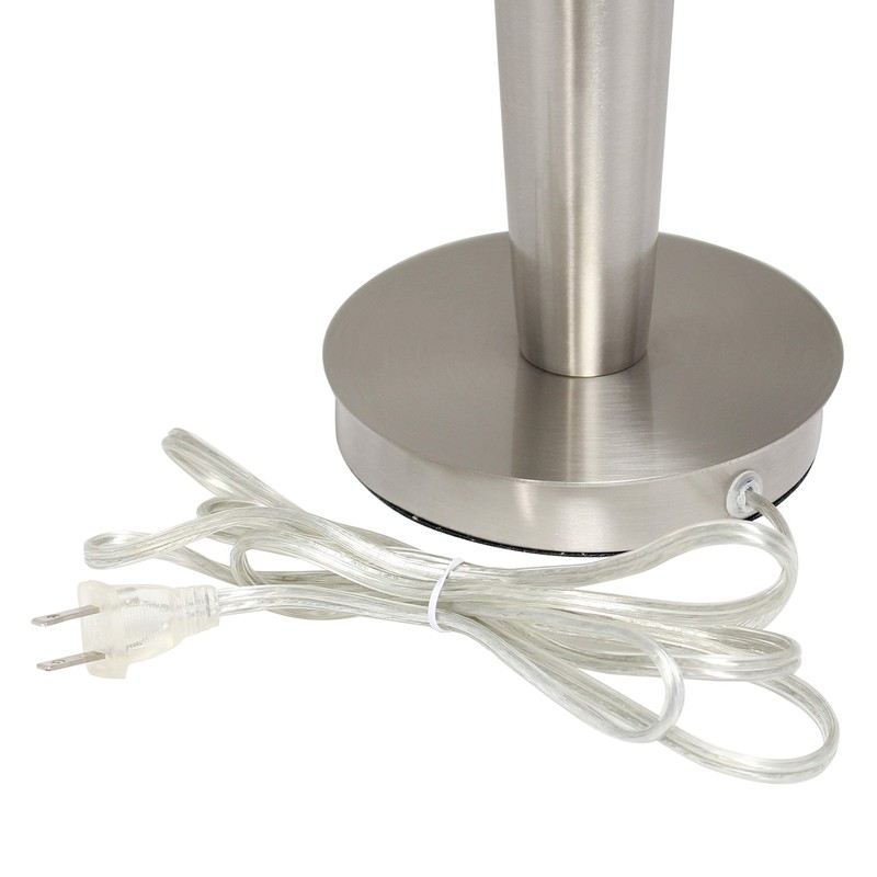 Elegant Designs LC1020-BSN 3 Pack Lamp Set, Brushed Nickel