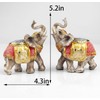 Wisifayardin Wealth Lucky Elephant Figurine with Trunk Up Elephant Statue