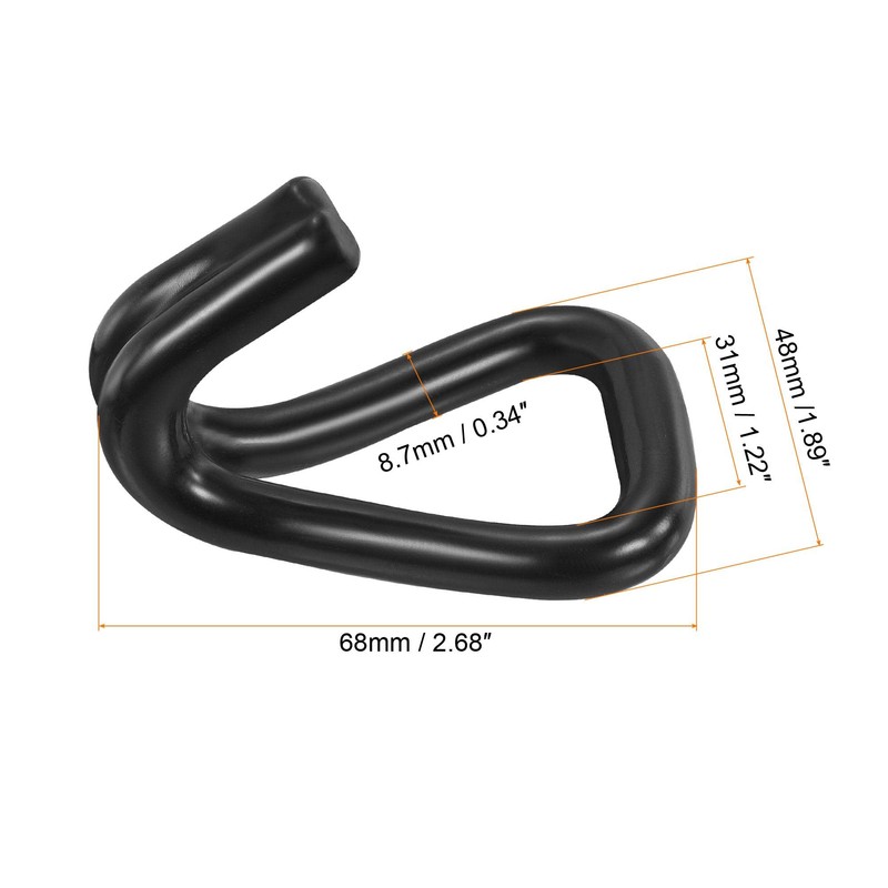 sourcing map Ratchet Double J Strap Hook Load 5511 Lbs