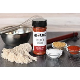 Rib Rack Dry Spice Rub - Original, 5.5 oz. - Meat Seasoning for BBQ, Grill, Smoker - All Natural Ingredients