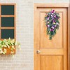 Artificial Flower Wreath Wreath with Lilacs Hyacinths Hydrangeas Spring Summer