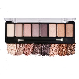 8-color eyeshadow palette, luxurious contouring eyeshadow palette, matte pearlescent high-color warm eyeshadow palette, suitable for noble dinner makeup, glitter and dazzling color