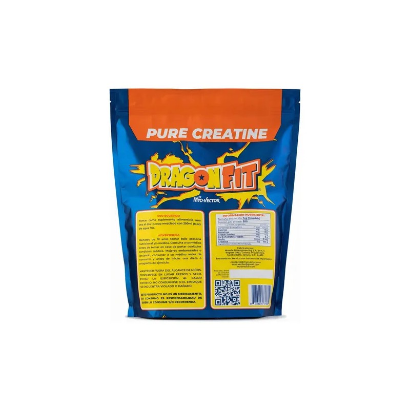Creatina Monohidratada Myo-Vector en Polvo Sin Sabor, 1 kg