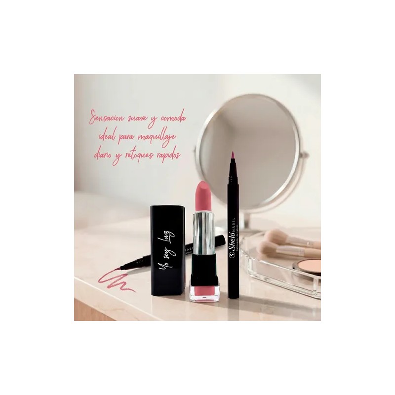 Labial Natural Mate Hidratante En Barra + Brillo Shelo