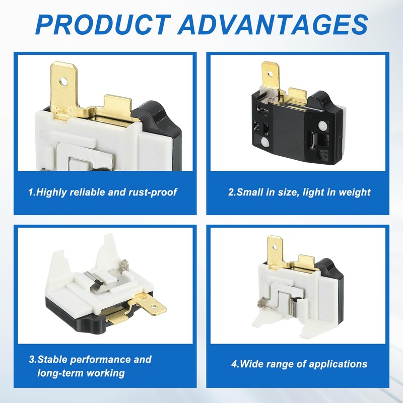 QUARKZMAN PTC Fridge Starter Relay 4.7 Ohm 1 Pin and