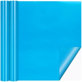 Nuanchu Vinyl Pool Liner Patch Self-Adhesive PVC Repair Patch for Swimming Pools Inflatable Boat(Sky Blue,12 x 80 Inch)