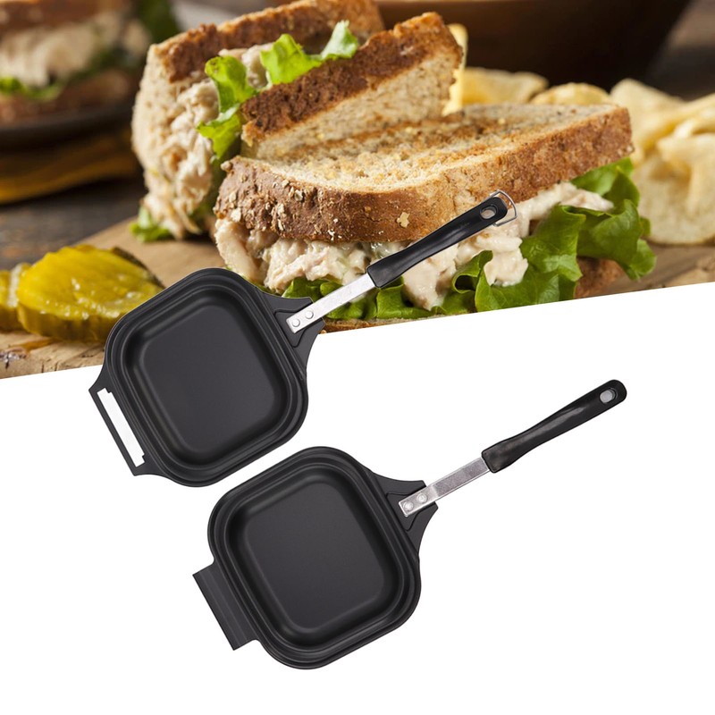 Frying Pan Even Heating Easy Cleaning Double Sided Iron Pancake