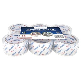 CHAWLA | 6 Rolls Clear Tape for Packing 48mm x 66m | Extra Long Strong Heavy Duty Rolls Packaging Tape | Secure Sticky Sealing Tape for Parcel, Moving, Cartons & Large Postal Boxes