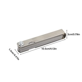 ValueHall Feeler Gauge 32 Blades Stainless Steel Feeler Gauge Set Dual Marked Metric and Imperial Gap Gauge Foldable Valve Gauge High Precision Spacer Gauge for Measuring Gap Width or Thickness V8A05