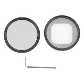 52mm Action Camera Lens Filter Optical Glass CPL Polarizer Filter with UV Filter Adapter Frame for HERO 9 Black 10 Black 11 Black