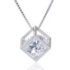 ZIYMU zm-p-019 Necklace, Cube, 15.7 inches (40 cm), Cubic Zirconia