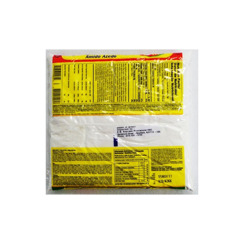 Sour Starch - Polvilho Azedo - Yoki - 17.6 (oz