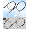 2Pcs Hood Latch Release Cable Fit for Mini Cooper 2007