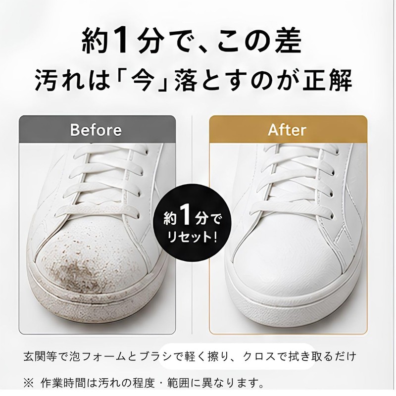 LIFEBIT+ Shoe Shine Keep, Dense Premium Foam, Waterless Time-Saving, Quick