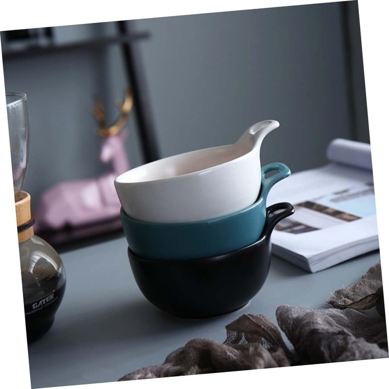 KICHOUSE Portable Stylish Ceramic Salad Bowl Kitchen Bowl for Salad