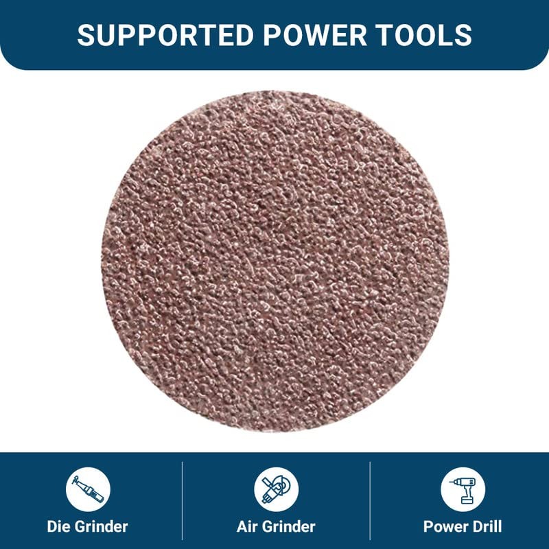 Benchmark Abrasives 2 Inch Sanding Discs Quick Change Aluminum Oxide