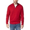 Nautica Men's Quarter-Zip Sweater, Nautica Red, Medium