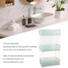 Acrylic Bathroom Storage Rack 3 Tiers Bathroom Counter Organizer Countertop