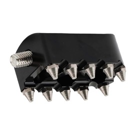 RAGBUSCLE Anti Slip Motorcycle Silver Rivets Shifter Pegs, Motorcycle Gear Shift Lever Foot Pegs Shifter Peg, Compatible with Harley Touring Dyna Sportster, Black