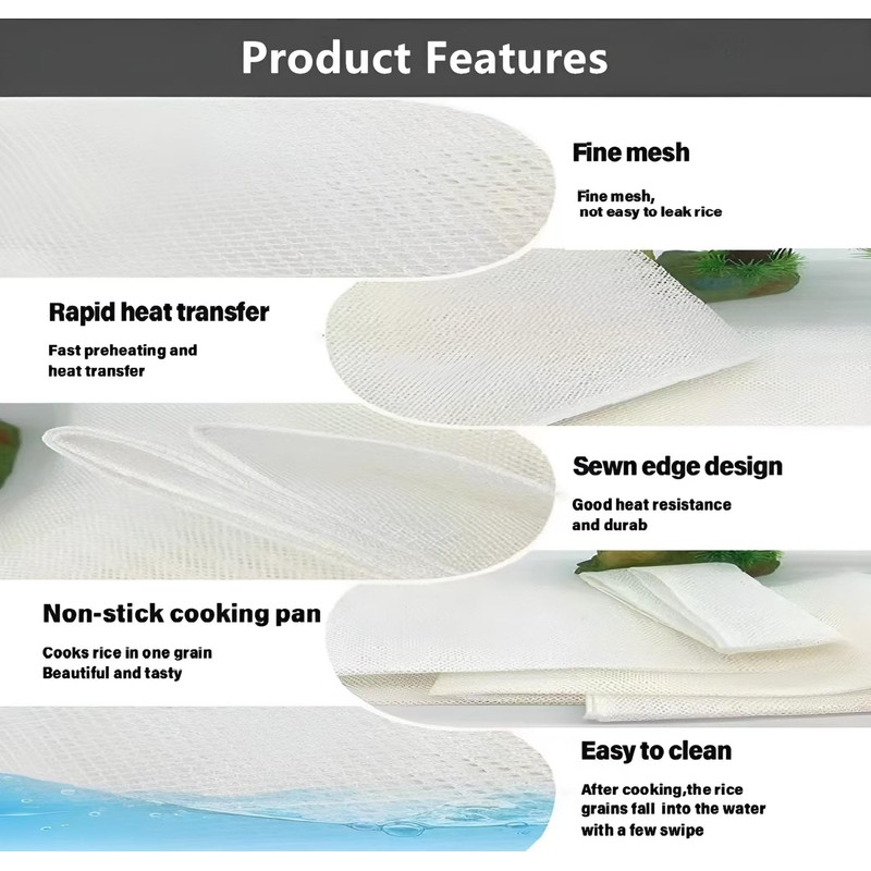 2Pcs Rice Net, 45 x 39 inch Sushi Rice Cooking