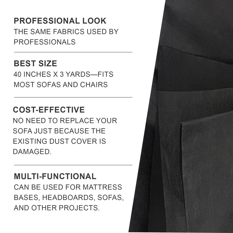 Upholstery Cambric Dust Cover Fabric, 40 Inch x 3 Yard