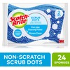 Scotch-Brite Scrub Dots Non-Scratch Scrub Sponge, 24 Scrub Sponges