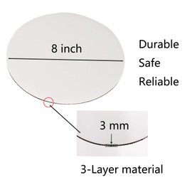 40pcs White Cake Boards 8 inch Round Disposable Cake Circle Plate Waterproof and Oil-Proof Cake Boards Sturdy Cake Trays for Cake DIY Bread Dessert and Crafts Display (8 Inch-Pack of 40)