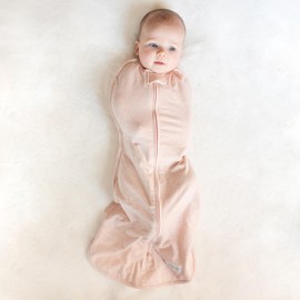 Woombie Original Baby Swaddling Blanket - Soothing, Cotton Baby Swaddle - Wearable Baby Blanket, Fairy Bunnies, 14-19 lbs