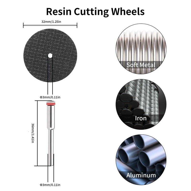 Dremel Cutting Discs for Rotary Tool - 36pcs Diamond Cutting