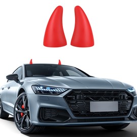 RGOAANC Devil Horns for Car, 3D Devil Horn Roof Decoration Parts, 4.3 Inch Elasticity Anti Collision Protector Decals, Car Roof Sticker Automotive Exterior Accessories Universal for Truck, SUV, Car