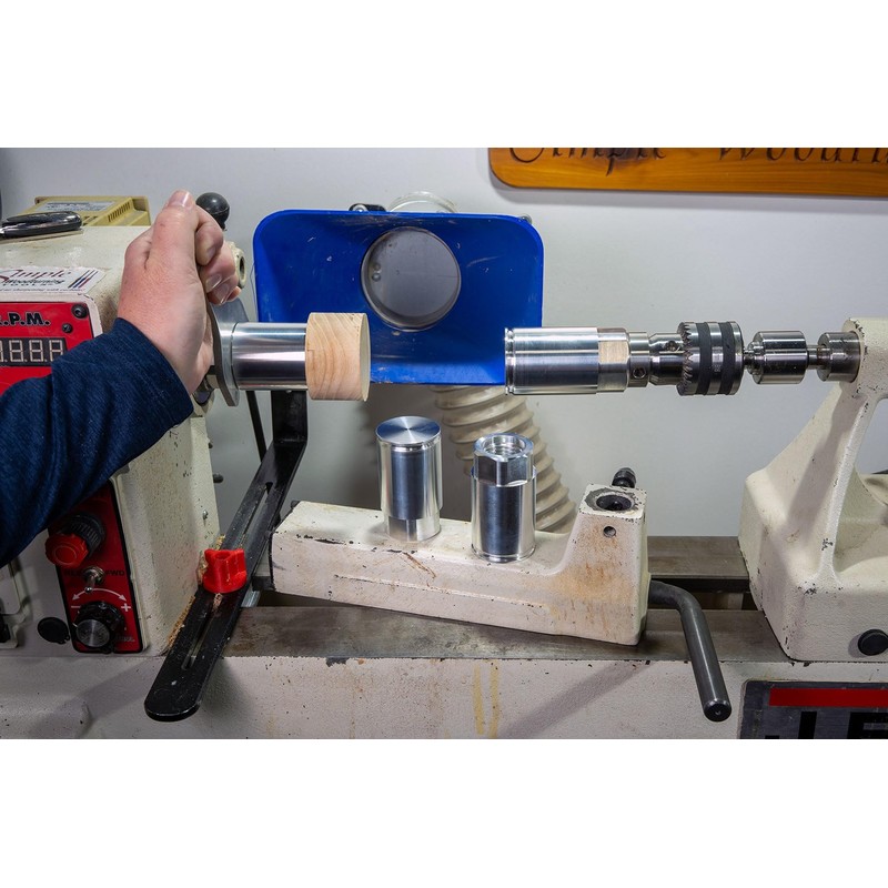 Simple Woodturning Tools Glue Hub with Threads to Hold Wood
